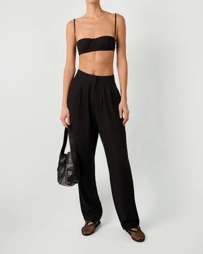 Weworewhat Underwire Bra Top In Black