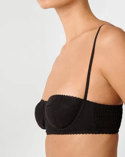 Weworewhat Underwire Bra Top In Black