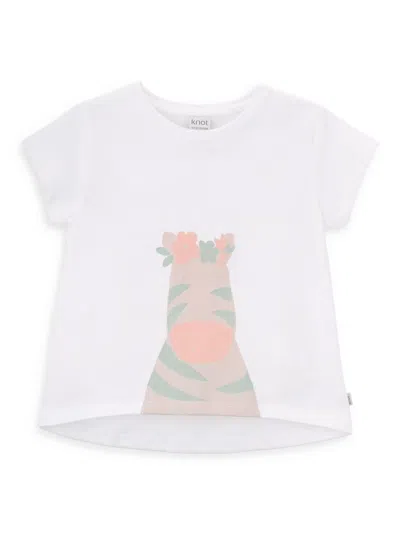 Knot Zebra T-shirt In White