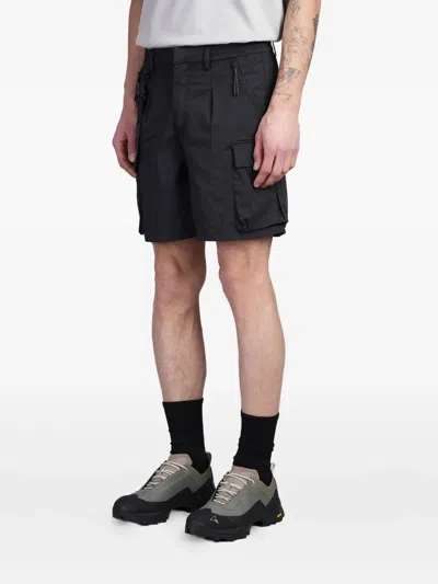 Alpha Industries Utility Cargo Short Shorts In Black Cotton In Blue