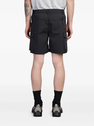Alpha Industries Utility Cargo Short Shorts In Black Cotton In Blue