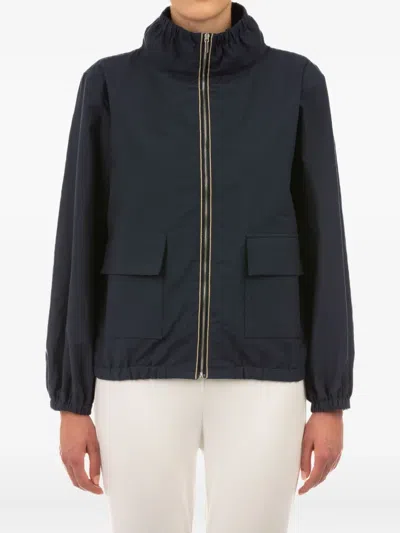 Le Tricot Perugia Zip-fastening Bomber Jacket In Black