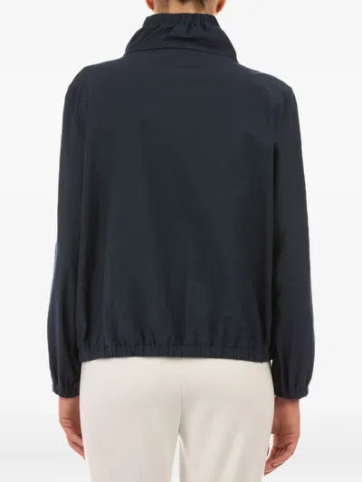 Le Tricot Perugia Zip-fastening Bomber Jacket In Black