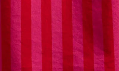 Madewell Marsha Stripe Cotton Midi Sundress In Pink