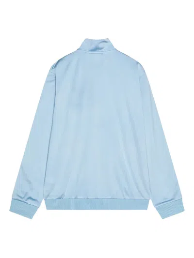 Adidas Originals Logo-print Zip-up Track Top In Blue
