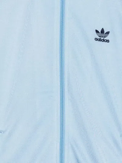 Adidas Originals Logo-print Zip-up Track Top In Blue
