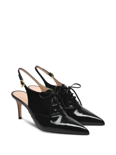Gianvito Rossi Veronica Pointed Toe Slingback Pumps In Black