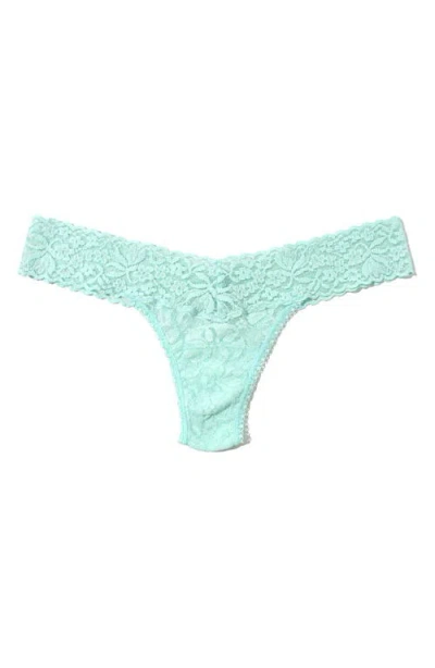 Hanky Panky Flora Lace Thong In Green