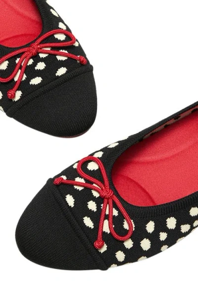 Vivaia Almond-toe Bow Flats In Black