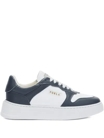 Furla Sport Lace-up Sneakers In Blue