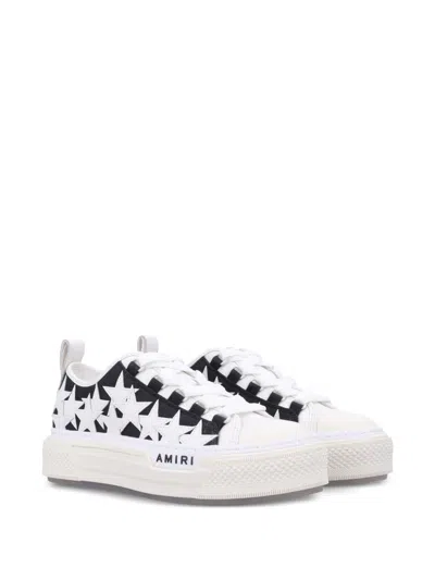 Amiri Star Pattern Rubber Sole Sneakers In White