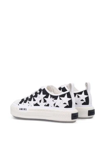 Amiri Star Pattern Rubber Sole Sneakers In White