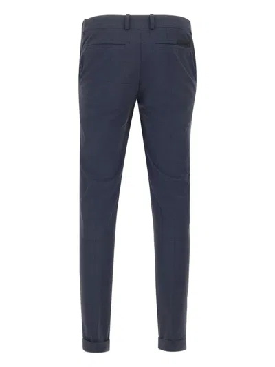 Rrd Checked Tailored Trousers In Blue