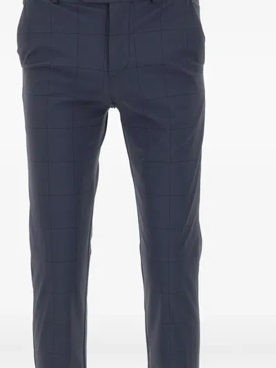Rrd Checked Tailored Trousers In Blue
