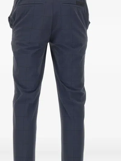Rrd Checked Tailored Trousers In Blue