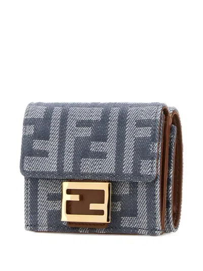 Fendi Mini Denim Baguette Bag