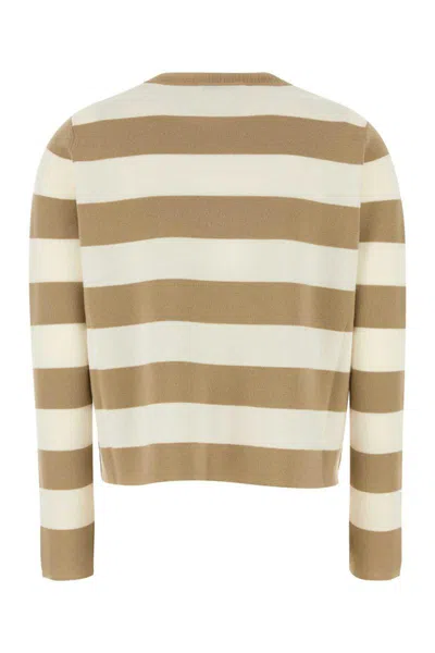 Max Mara Multicolor Embroidered Wool Sweater In Multi