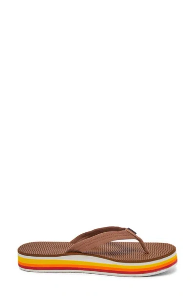 Hari Mari Dunes Sunset Waterproof Flip Flop In Brown