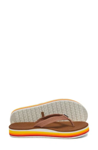 Hari Mari Dunes Sunset Waterproof Flip Flop In Brown