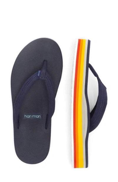 Hari Mari Dunes Sunset Waterproof Flip Flop In Blue