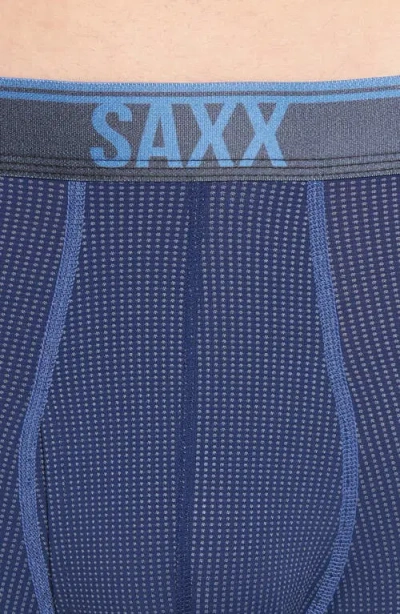 Saxx Quest Quick Dry Mesh Boxer Briefs In Blue