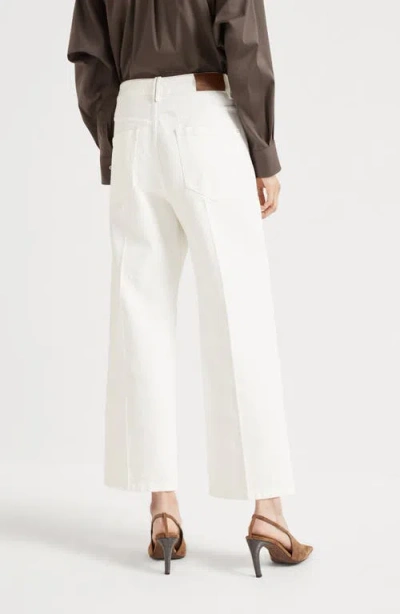 Brunello Cucinelli Contemporary Square Trousers In White