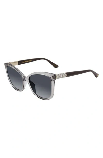 Stuart Weitzman 56mm Gradient Butterfly Sunglasses