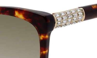 Stuart Weitzman 56mm Gradient Butterfly Sunglasses In Brown