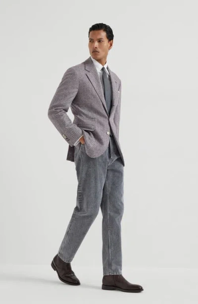 Brunello Cucinelli Chevron Deconstructed Blazer