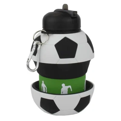 Maccabi Art Collapsible 1 Liter Water Bottle Soccer Ball