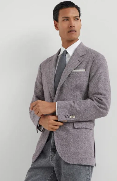 Brunello Cucinelli Chevron Deconstructed Blazer