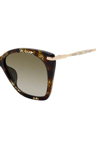 Stuart Weitzman 56mm Gradient Cat Eye Sunglasses In Multi