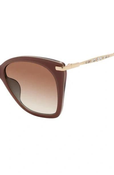 Stuart Weitzman 56mm Gradient Cat Eye Sunglasses In Multi
