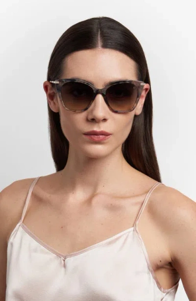 Stuart Weitzman 56mm Gradient Cat Eye Sunglasses In Multi