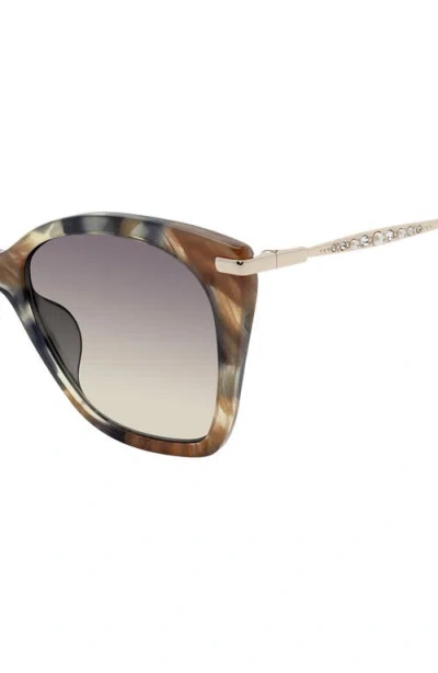 Stuart Weitzman 56mm Gradient Cat Eye Sunglasses In Multi