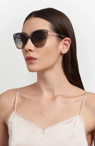 Stuart Weitzman 56mm Gradient Cat Eye Sunglasses In Multi
