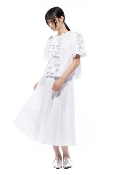 Toit Volant Isabelle Skirt In White