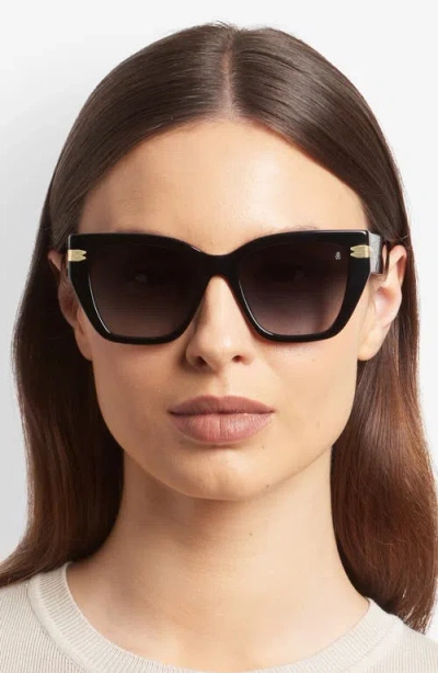 Stuart Weitzman 53mm Gradient Cat Eye Sunglasses