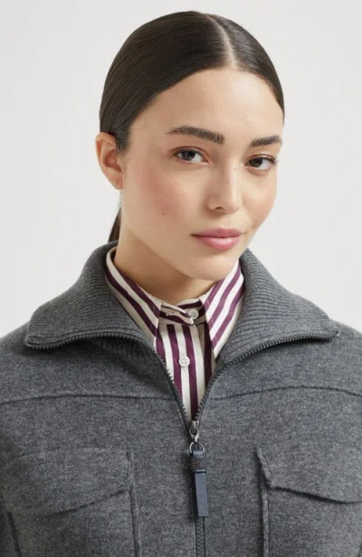 Brunello Cucinelli Women Cashermere Zipped Cardigan