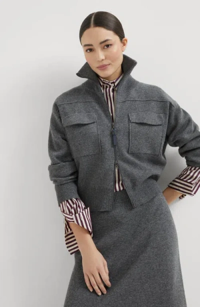 Brunello Cucinelli Women Cashermere Zipped Cardigan