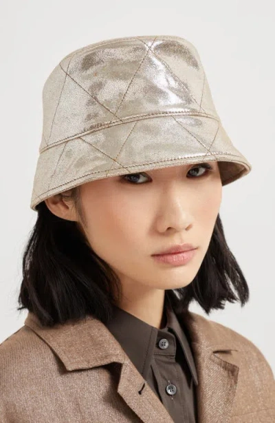 Brunello Cucinelli Lamé Bucket Hat