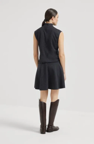 Brunello Cucinelli Minikleid Mit Monili-kettendetail In Blue
