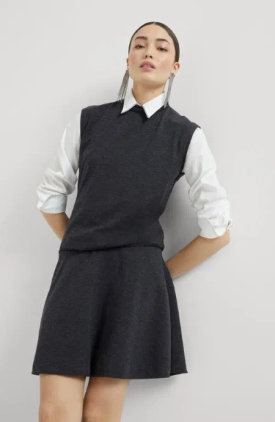 Brunello Cucinelli Minikleid Mit Monili-kettendetail In Blue