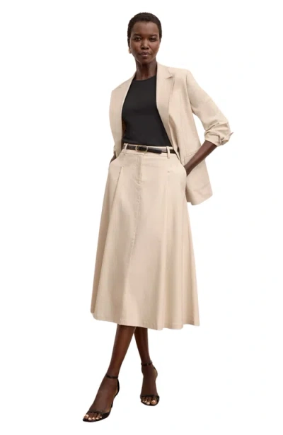 M.m.lafleur Olia Breeze Skirt In Neutral