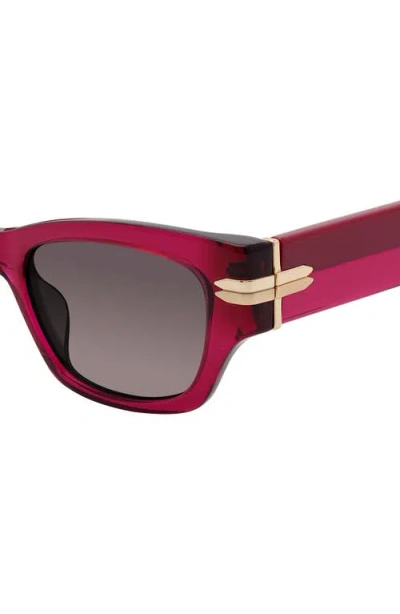Stuart Weitzman 52mm Gradient Rectangular Sunglasses