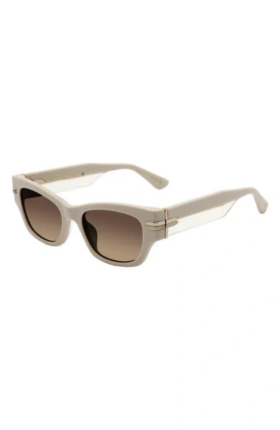 Stuart Weitzman 52mm Gradient Rectangular Sunglasses