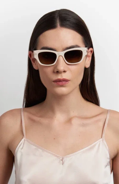 Stuart Weitzman 52mm Gradient Rectangular Sunglasses