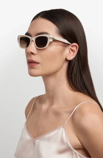 Stuart Weitzman 52mm Gradient Rectangular Sunglasses