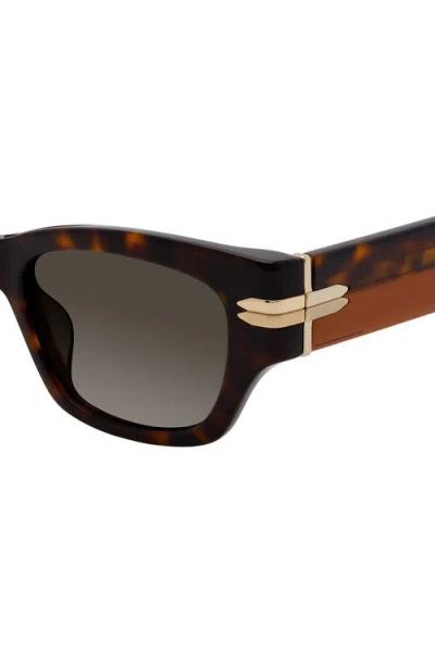 Stuart Weitzman 52mm Gradient Rectangular Sunglasses
