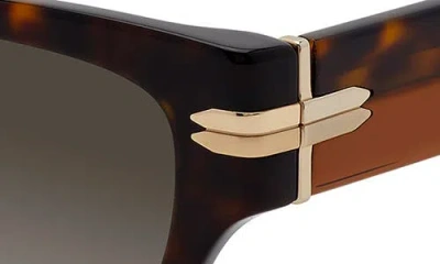 Stuart Weitzman 52mm Gradient Rectangular Sunglasses